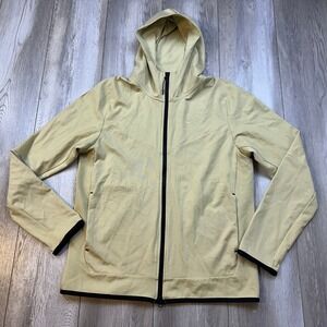Nike Sportswear Tech Fleece Hoodie Mens Medium Beige Full Zip Jacket Men DX0822